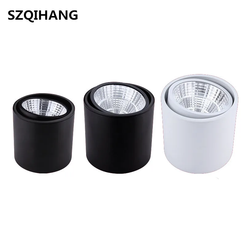 Dimmable LED Downlight Surface Mounted Ceiling Lamps AC85-260V White/Black /7W/10W/15W for Living Room Bedroom Hallway Office
Dimmable LED Downlight Surface Mounted Ceiling Lamps AC85-260V White/Black /7W/10W/15W for Living Room Bedroom Hallway Office