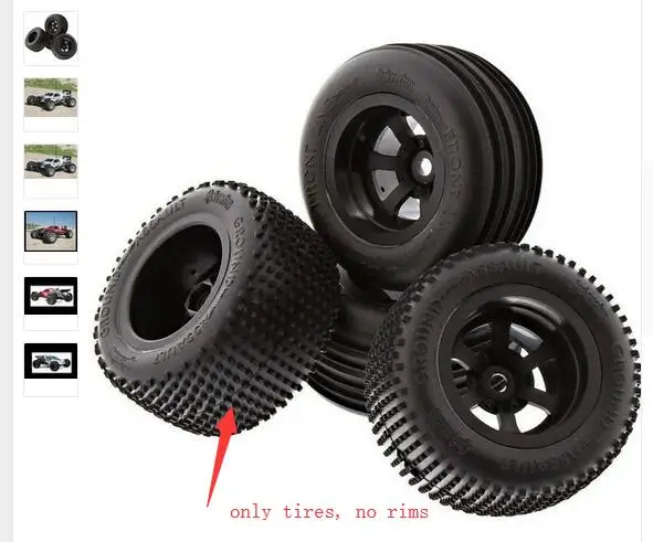 Грузовые шины HPI Racing E fiрестоm Flux 10T 1/10 Desert Beach для внедорожников 4 шт. без обода Hraxxas