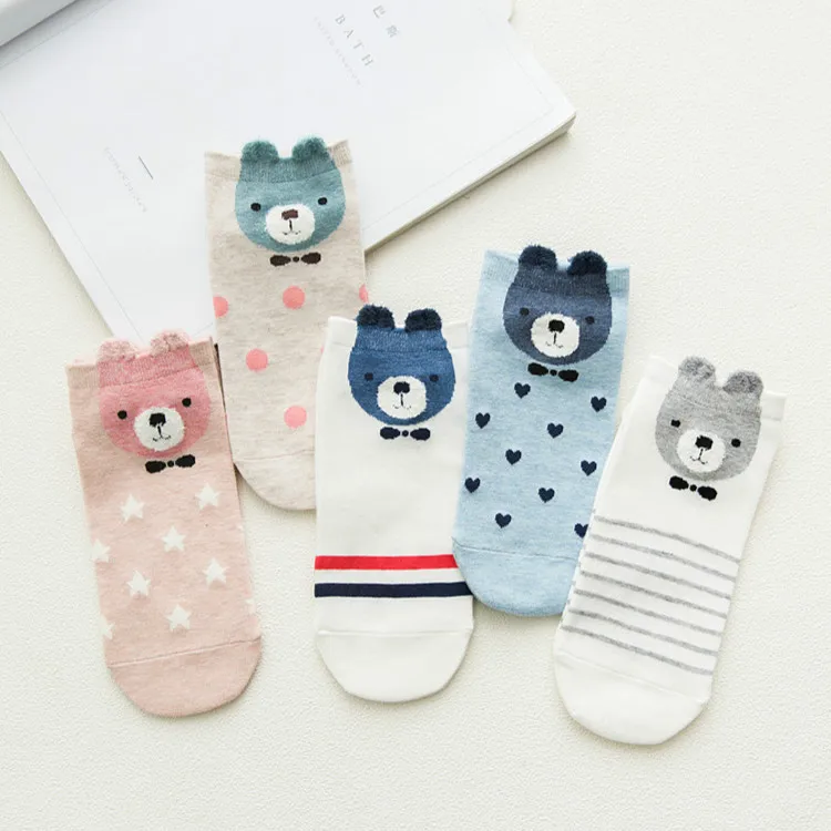 Free Shipping 2018 New bear 5pairs 22cm Cartoon Cotton Comfortable Girl Women's Socks Ankle Low Female Invisible Girl Stretch
Free Shipping 2018 New bear 5pairs 22cm Cartoon Cotton Comfortable Girl Women's Socks Ankle Low Female Invisible Girl Stretch