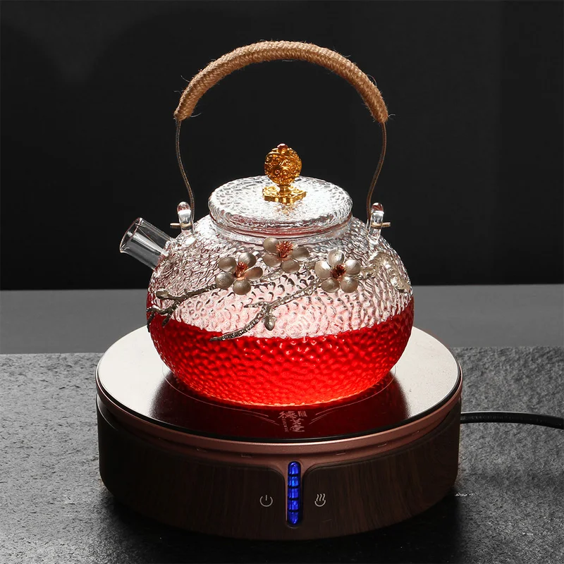 700ml Heat Resistant Transparent Glass Teapots Handmade Creative Tin Plum Blossom Tea Pot Kung Fu Tea Set Home Kettle Drinkware
700ml Heat Resistant Transparent Glass Teapots Handmade Creative Tin Plum Blossom Tea Pot Kung Fu Tea Set Home Kettle Drinkware