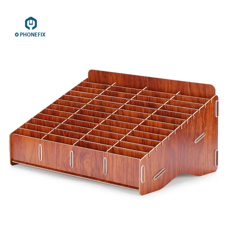 48 Grids Wooden Desktop Storage Box Cell Phone Repair Tools Box Phone Components Accessories Container for Screw Little Parts
48 Grids Wooden Desktop Storage Box Cell Phone Repair Tools Box Phone Components Accessories Container for Screw Little Parts