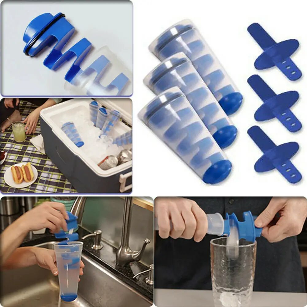 Environmental Mighty Freeze Creative Ice Maker Tool Spiral DIY Mold Silicone Ice Bucket Portable Ice Tubes Multifunctional
Environmental Mighty Freeze Creative Ice Maker Tool Spiral DIY Mold Silicone Ice Bucket Portable Ice Tubes Multifunctional