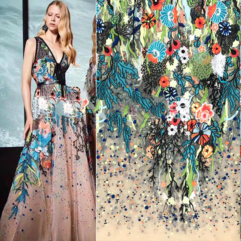 GLace 1Y/Lot European long pattern flower embroidery lace mesh fabric women dress clothing home textile DIY decorative TX1171
GLace 1Y/Lot European long pattern flower embroidery lace mesh fabric women dress clothing home textile DIY decorative TX1171