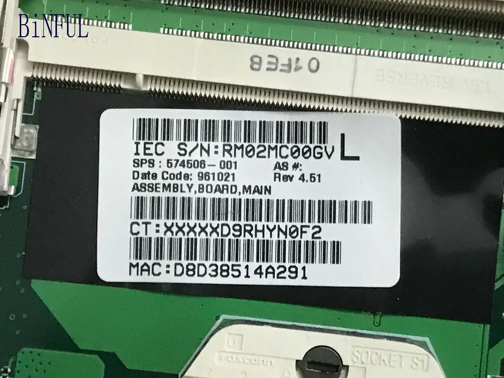Абсолютно новая материнская плата 574506-001 585221-001 для ноутбука HP 4416S 4515S + Бесплатный процессор 90 дней гарантии
Абсолютно новая материнская плата 574506-001 585221-001 для ноутбука HP 4416S 4515S + Бесплатный процессор 90 дней гарантии