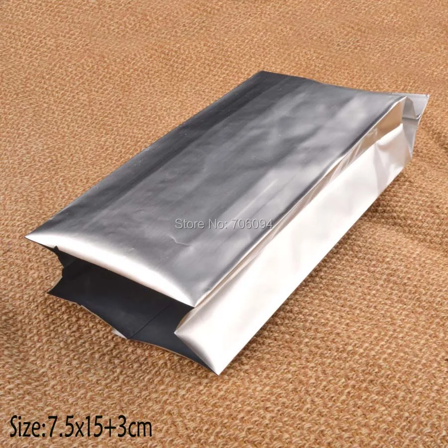 7,5*15 + 3 см (3 ''x 5,9''), теплоизоляция, чистая алюминиевая фольга, боковой карман, стандартный алюминиевый Вакуумный пакет для чая, кофе, 200 шт.
7,5*15 + 3 см (3 ''x 5,9''), теплоизоляция, чистая алюминиевая фольга, боковой карман, стандартный алюминиевый Вакуумный пакет для чая, кофе, 200 шт.