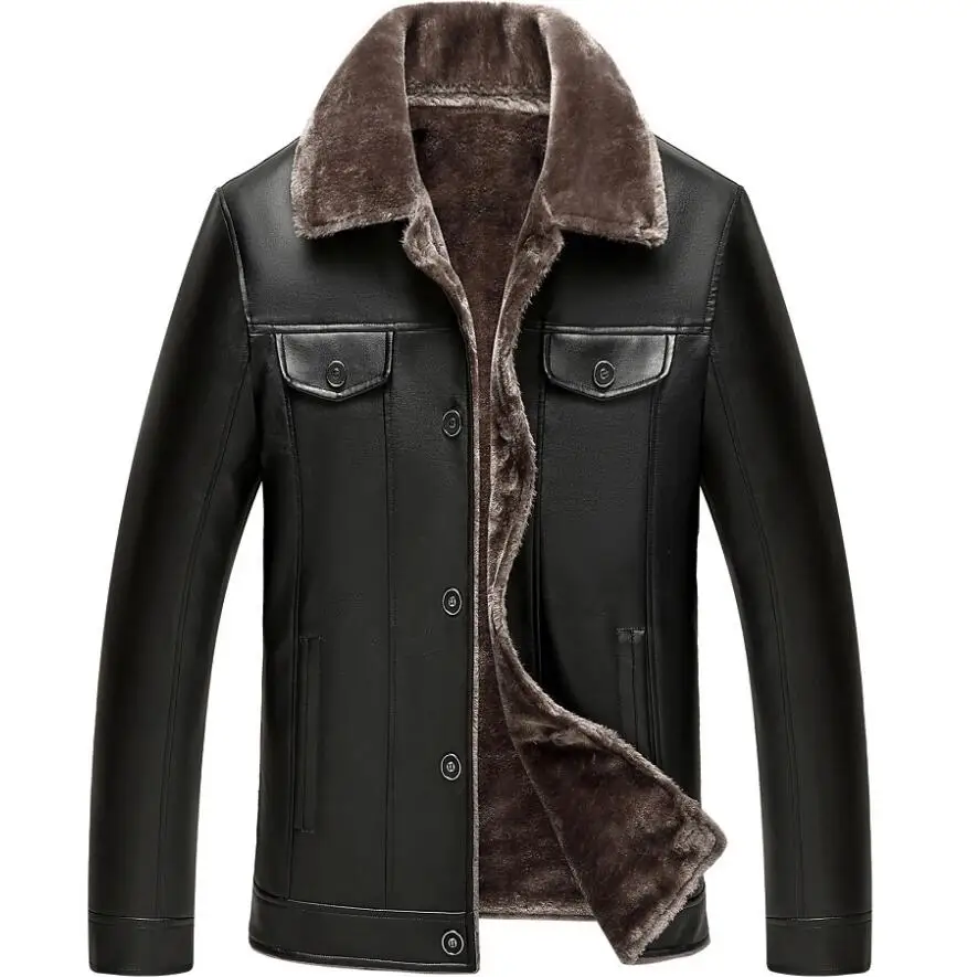 Free Shipping Large Size Autumn And Winter Loose Pu Leather Plus Cashmere Thickening Casual Minddle Old Men's Clothing /l-4xl
Free Shipping Large Size Autumn And Winter Loose Pu Leather Plus Cashmere Thickening Casual Minddle Old Men's Clothing /l-4xl