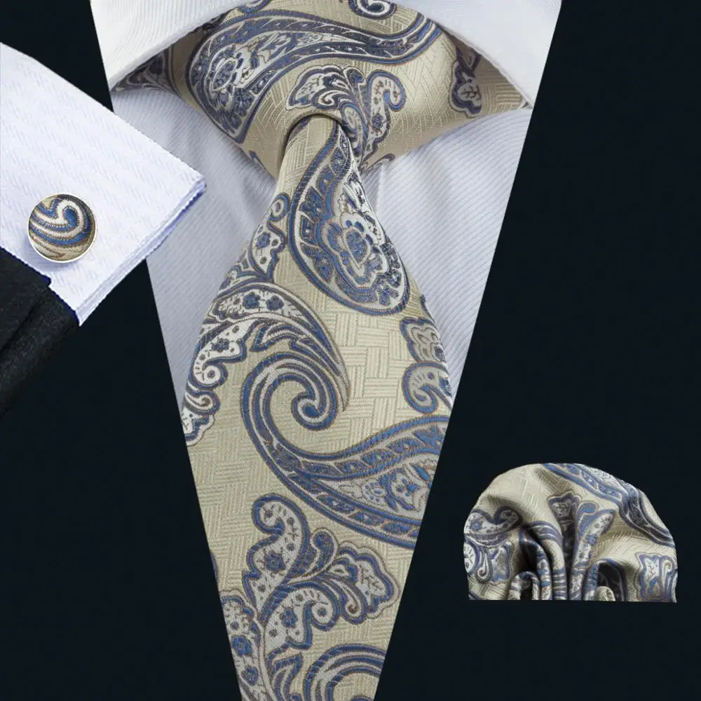 FA-1725 2017 Barry.Wang Men`s Tie Floral Silk Jacquard Woven Gravata Necktie Hanky Cufflink Set For Business Groom Wedding Party
FA-1725 2017 Barry.Wang Men`s Tie Floral Silk Jacquard Woven Gravata Necktie Hanky Cufflink Set For Business Groom Wedding Party