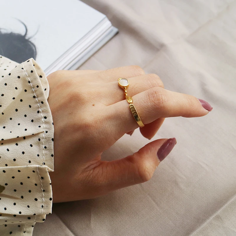 Peri'sBox 100% 925 Sterling Sliver Opal Stone Stack Rings for Women Statement Open Initial Rings Chunky Personalized Rings Femme
Peri'sBox 100% 925 Sterling Sliver Opal Stone Stack Rings for Women Statement Open Initial Rings Chunky Personalized Rings Femme