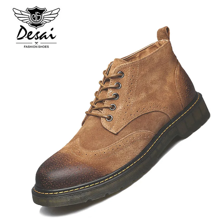 DESIA Men Boots Big Size 38-47 Vintage Style Men Shoes Casual Fashion Big Round Toe Lace-up High Boots
DESIA Men Boots Big Size 38-47 Vintage Style Men Shoes Casual Fashion Big Round Toe Lace-up High Boots