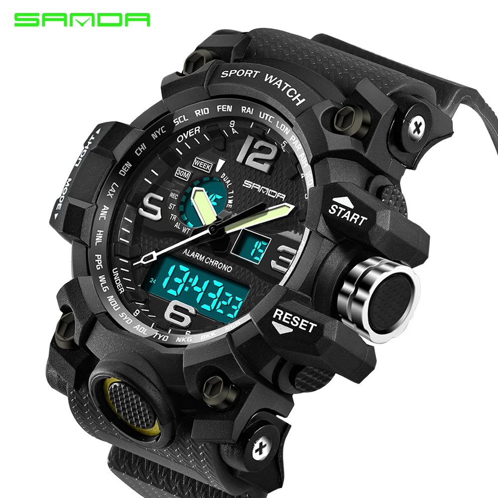 SANDA Luxury Brand Women LED Digital Watches 50m Waterproof Military Sport Watches For Men Fashion Silicone Women Wristwatches
SANDA Luxury Brand Women LED Digital Watches 50m Waterproof Military Sport Watches For Men Fashion Silicone Women Wristwatches