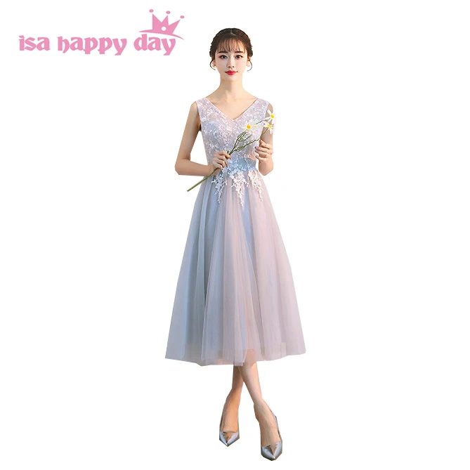 cheap bridesmade short tea length elegant dress formal for girls bridesmaids v neck simple party dresses under 50 100 H4203
cheap bridesmade short tea length elegant dress formal for girls bridesmaids v neck simple party dresses under 50 100 H4203