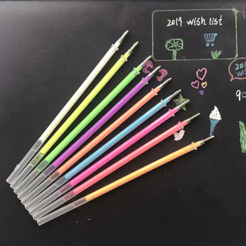 9Pcs/lot 0.7mm White Ink Gel Pen Refills Color Photo Album Gel Pen Refill Stationery Office Cute Scrapbooking Pen for Kids
9Pcs/lot 0.7mm White Ink Gel Pen Refills Color Photo Album Gel Pen Refill Stationery Office Cute Scrapbooking Pen for Kids