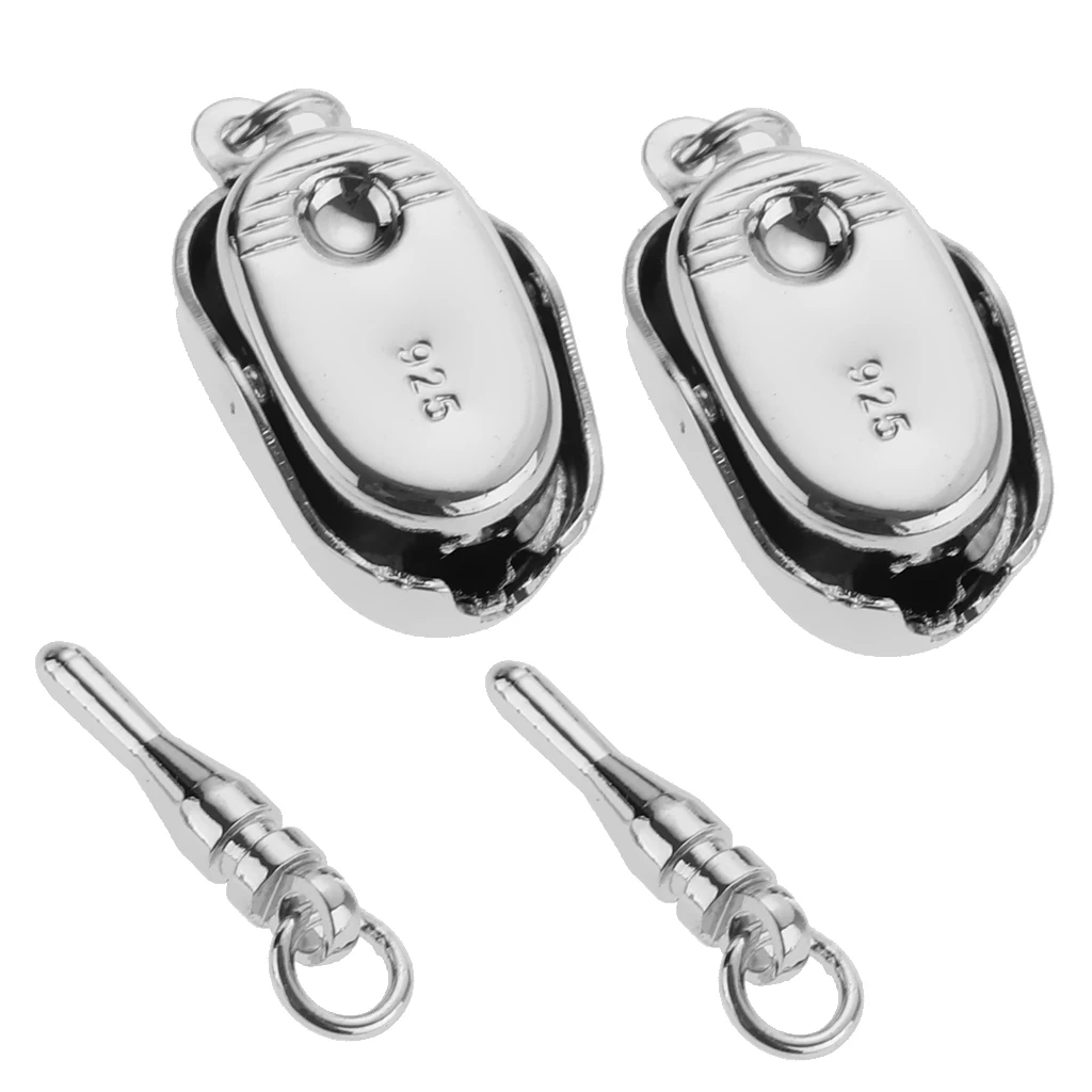 2 pcs 925 Sterling Silver Color Connector Buckle Clasp for DIY Necklaces Bracelets Jewelry Makings Findings Supply Accessories
2 pcs 925 Sterling Silver Color Connector Buckle Clasp for DIY Necklaces Bracelets Jewelry Makings Findings Supply Accessories