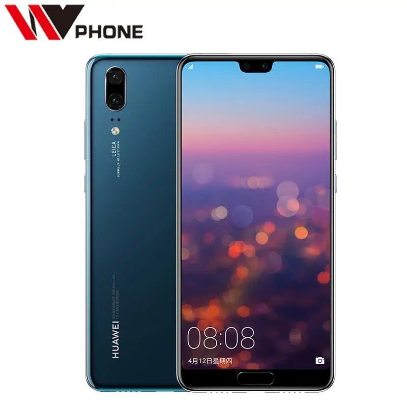 Оригинал huawei P20 4G LTE Kirin 970 Octa Core 6G ram 64G rom 5 8 дюймов 2244*1080 P двойная задняя камера