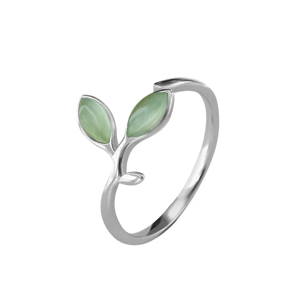 Daisies 925 Sterling Silver Green Opal Leaves Buds Open Rings For Women Girls Elegant Statement Jewelry
Daisies 925 Sterling Silver Green Opal Leaves Buds Open Rings For Women Girls Elegant Statement Jewelry
