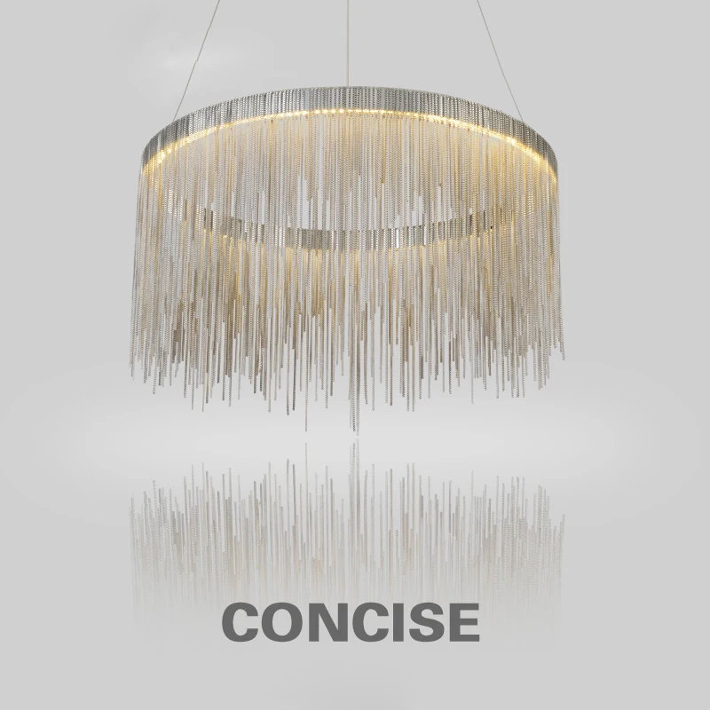 Aluminum Tassel Circular Pendant light For Living Room Dining Room Home Modern Luxury Simple European Style Led Bulb included
Aluminum Tassel Circular Pendant light For Living Room Dining Room Home Modern Luxury Simple European Style Led Bulb included