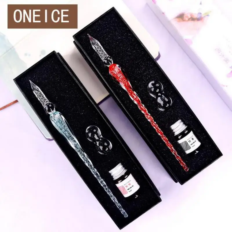 Luminous Glass Squirt Pen Color Ink Comic Test Dip Christmas Gift Glass Signature Pen Fountain Pens Gel Pens Crystal Dip Sign
Luminous Glass Squirt Pen Color Ink Comic Test Dip Christmas Gift Glass Signature Pen Fountain Pens Gel Pens Crystal Dip Sign