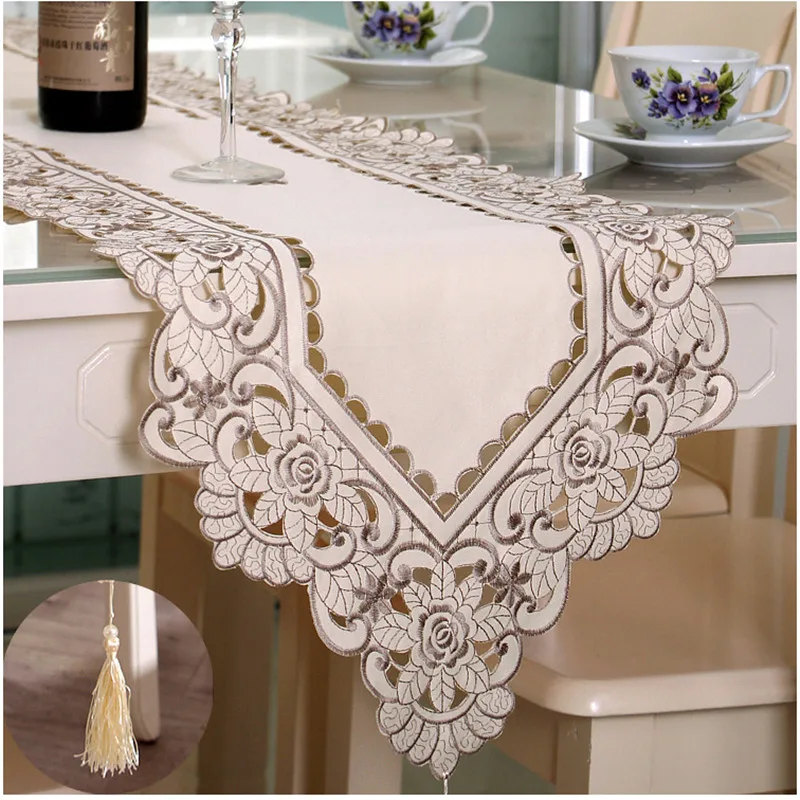 JUYANG. Fashion hollow embroidered table runner. Decorative tablecloths. Tea tablecloths. Multi-size.
JUYANG. Fashion hollow embroidered table runner. Decorative tablecloths. Tea tablecloths. Multi-size.