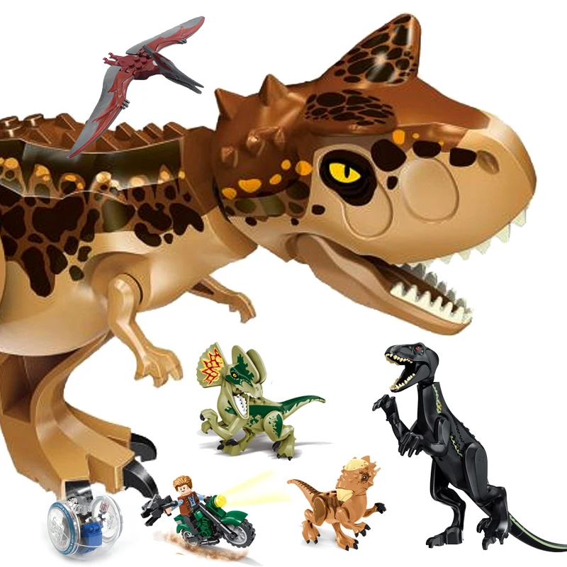 Dinos игрушки сборный динозавр строительные блоки фигурки с подвижной Акулья пасть