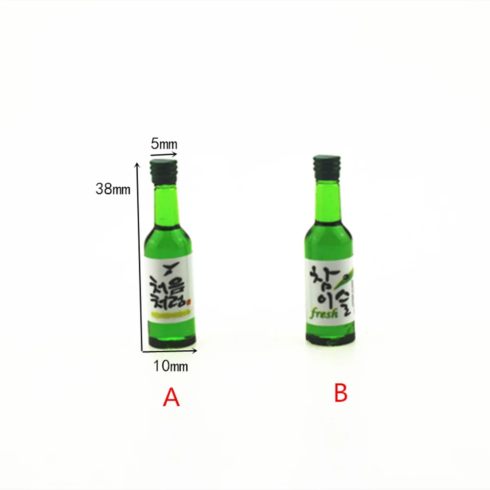 4Pcs 1/12 Dollhouse Miniature Accessories Mini Wine Bottle Simulation Drink Furniture for Doll Home Decoration |