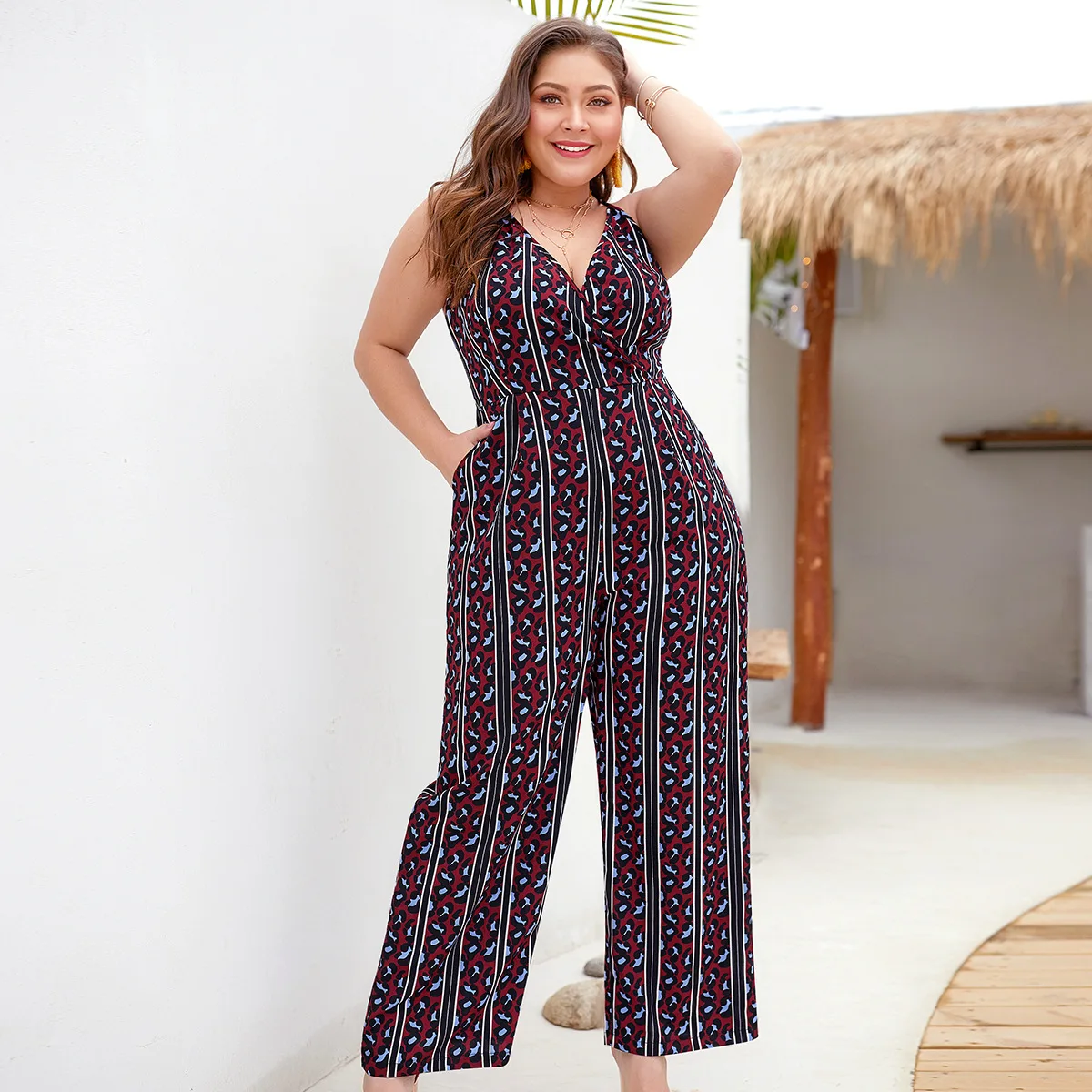 2019 Womens Casual Jumpsuits Fashion Leopard Grain Ladies Loose Sling Playsuit Sexy Deep V-neck Backless Female Plus Rompers 4XL
2019 Womens Casual Jumpsuits Fashion Leopard Grain Ladies Loose Sling Playsuit Sexy Deep V-neck Backless Female Plus Rompers 4XL