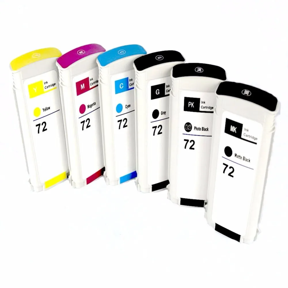 Jiinghuang Full Compatible Ink Cartridges For HP 72 Designjet T610 T770 T795 T1100 T1120 T1200 T1300 T2300 printers
Jiinghuang Full Compatible Ink Cartridges For HP 72 Designjet T610 T770 T795 T1100 T1120 T1200 T1300 T2300 printers