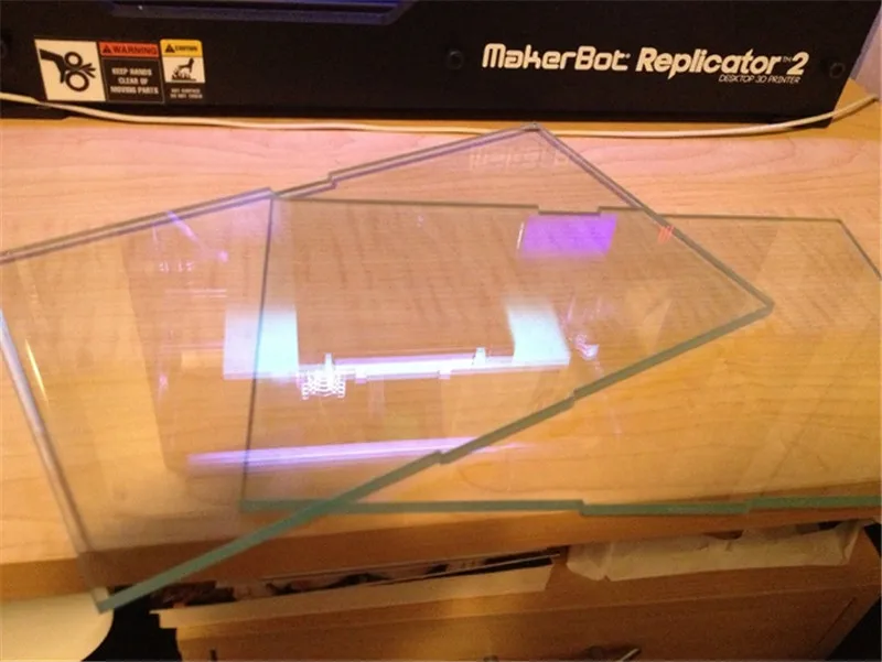 Replicator 2 Borosilicate glass build plate 8mm thickness Toughened glass for building bed Custom glass
Replicator 2 Borosilicate glass build plate 8mm thickness Toughened glass for building bed Custom glass