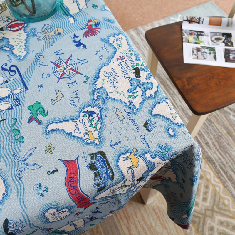 Mediterranean Style Travel World Map cotton linen table cloth home textile party kitchen dining table cover rectangle tablecloth
Mediterranean Style Travel World Map cotton linen table cloth home textile party kitchen dining table cover rectangle tablecloth