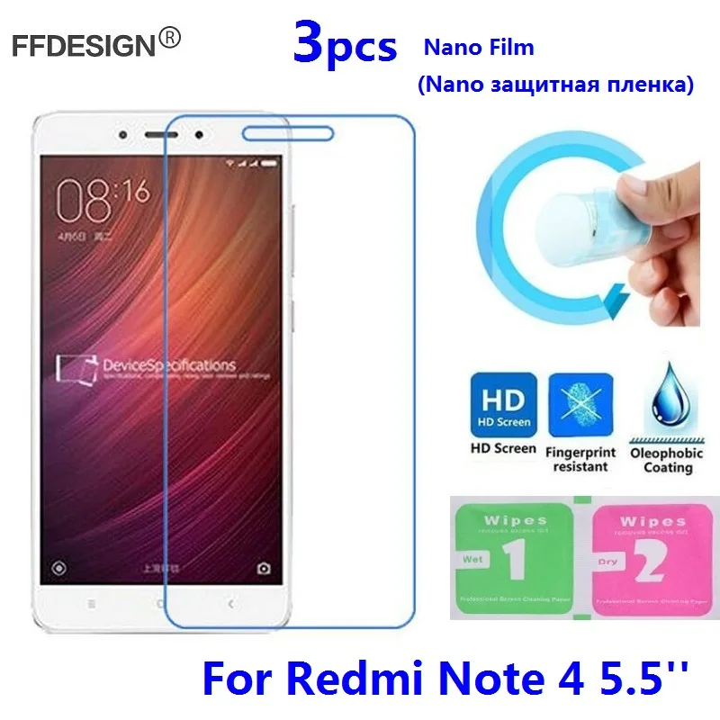 Защитная пленка Xiomi Redmi Note 4 для Xiaomi Redmi Note 4 (не закаленное стекло), защитная нано-пленка, пленка для защиты экрана
Защитная пленка Xiomi Redmi Note 4 для Xiaomi Redmi Note 4 (не закаленное стекло), защитная нано-пленка, пленка для защиты экрана