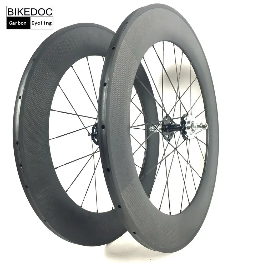 BIKEDOC Carbon Wheels 700C Tubular And Clincher700C Fixed Gear Chinese Carbon Wheelset Track Bicycle Wheel
BIKEDOC Carbon Wheels 700C Tubular And Clincher700C Fixed Gear Chinese Carbon Wheelset Track Bicycle Wheel
