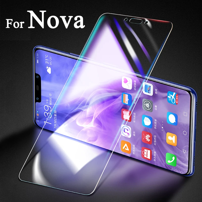 Защитное стекло для Huawei Nova 3 3i 2 Plus 4 e 5 i pro защита экрана Huawey Nova3e Nova3i закаленное Nova2 I2