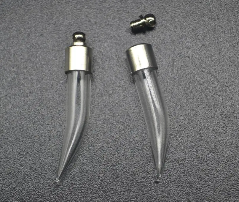 300pcs/lot Screw cap 39*6mm Fang tooth pepper glass vial pendant Wishing Bottle jars glass globe name or rice art Holder Craft
300pcs/lot Screw cap 39*6mm Fang tooth pepper glass vial pendant Wishing Bottle jars glass globe name or rice art Holder Craft