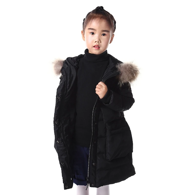 Children Down Jacket Real Raccoon Fur Girls Winter Long Coat Kids Overcoat Parkas 80% White Duck Down Parka For Boys T341
Children Down Jacket Real Raccoon Fur Girls Winter Long Coat Kids Overcoat Parkas 80% White Duck Down Parka For Boys T341