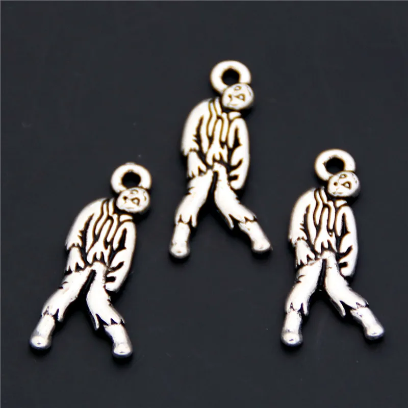 30pcs Silver Color Walking Dead Zombie Corpse Charms Pendant Fit DIY Bracelet Necklace A1562 | Украшения и аксессуары
