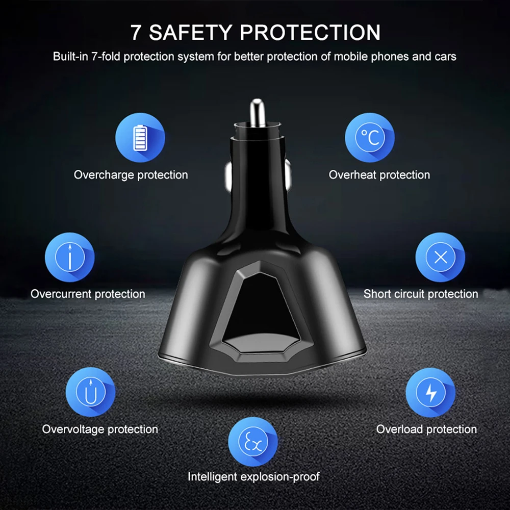 Universal 5V 3.1A Usb Car Charger Digital Display Dual USB Port for iPhone iPad Samsung Xiaomi Phone
Universal 5V 3.1A Usb Car Charger Digital Display Dual USB Port for iPhone iPad Samsung Xiaomi Phone