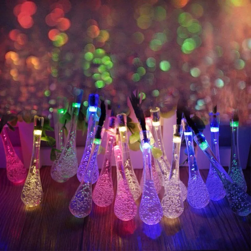 5m 20 LED Solar Powered Water Drop String Lights LED Fairy Light for Wedding Christmas Party Festival Outdoor Indoor Decoration
5m 20 LED Solar Powered Water Drop String Lights LED Fairy Light for Wedding Christmas Party Festival Outdoor Indoor Decoration