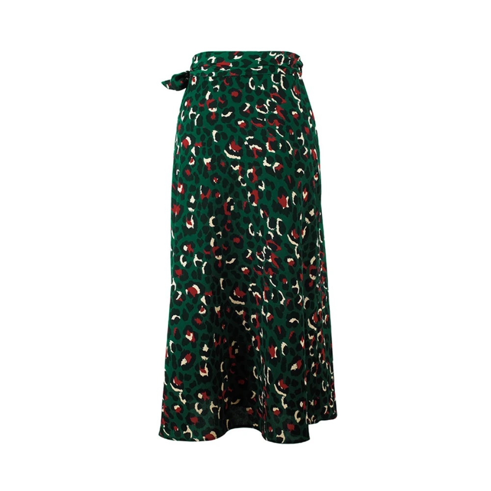 Summer Beach Vintage Leopard knotted PrintBow Tie Split Women High Empire Waist Side Opening See Through Midi Lace up Skirt hot
Summer Beach Vintage Leopard knotted PrintBow Tie Split Women High Empire Waist Side Opening See Through Midi Lace up Skirt hot