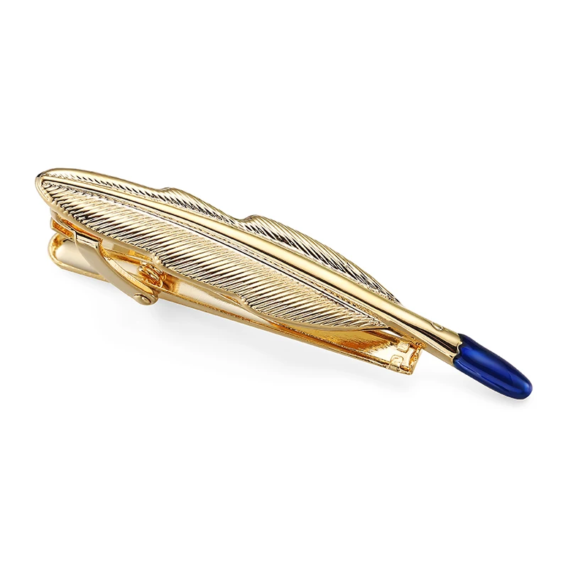 High quality fashion business tie clip gold feather tie clip men's wedding shirt tie pin accessories
High quality fashion business tie clip gold feather tie clip men's wedding shirt tie pin accessories