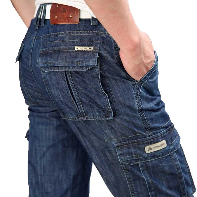 Trendy Fashion Military Jeans Denim Cargo Pants Men Cotton Loose Baggy Pockets Straight Trousers Plus Size Man Bottoms Clothing
Trendy Fashion Military Jeans Denim Cargo Pants Men Cotton Loose Baggy Pockets Straight Trousers Plus Size Man Bottoms Clothing