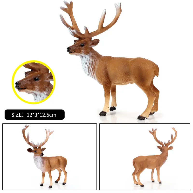 Oenux Original Africa Wapiti Simulation Wild Animals Elk Figures Deer Static Model Action Figures PVC Collection Toys For Gift
Oenux Original Africa Wapiti Simulation Wild Animals Elk Figures Deer Static Model Action Figures PVC Collection Toys For Gift