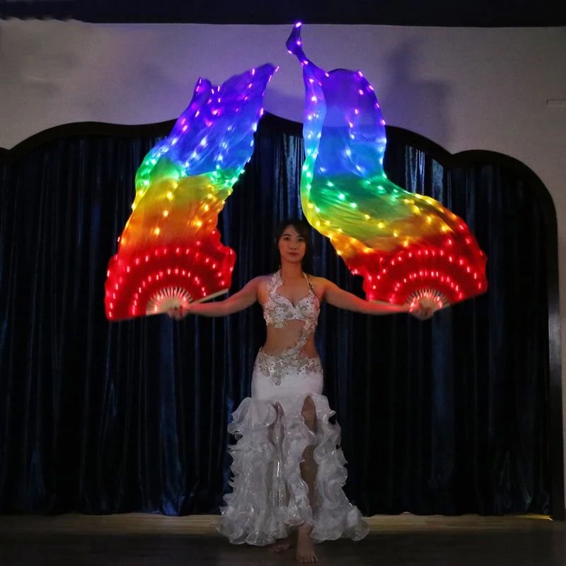 Ruoru Carnival Led Silk Fan Veil Bellydance Fan Veils Silk LED Light Show White Belly Dance Stage Performance dance costumes
Ruoru Carnival Led Silk Fan Veil Bellydance Fan Veils Silk LED Light Show White Belly Dance Stage Performance dance costumes