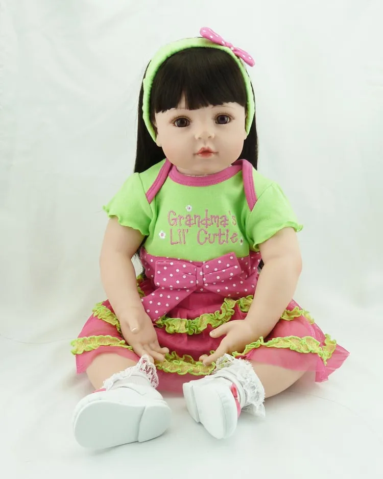 55CM Baby-reborn Girl Doll Handmade Doll Soft Silicone Vinyl Fashion Doll Lifelike Boneca Reborn Baby Toys for Kids Gifts
55CM Baby-reborn Girl Doll Handmade Doll Soft Silicone Vinyl Fashion Doll Lifelike Boneca Reborn Baby Toys for Kids Gifts