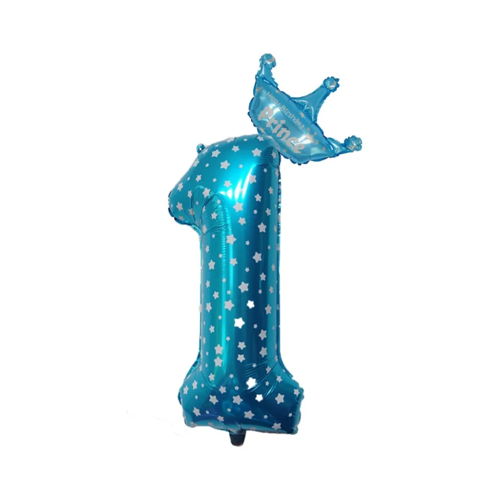 32 Inch Foil Balloon Crown Number Pink Blue Digit Helium 0-3 Number Balloons Birthday Party Decor Globos Numeros Air Baloons
32 Inch Foil Balloon Crown Number Pink Blue Digit Helium 0-3 Number Balloons Birthday Party Decor Globos Numeros Air Baloons