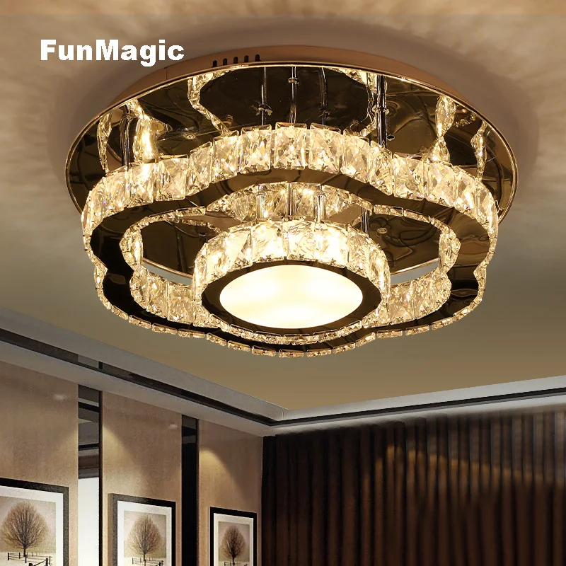 19.6 Inch Modern Luxury Flower Crystal LED Ceiling Light Living Room Bedroom Round Ceiling Mounted Fixture Lamp Lighting Dimming
19.6 Inch Modern Luxury Flower Crystal LED Ceiling Light Living Room Bedroom Round Ceiling Mounted Fixture Lamp Lighting Dimming