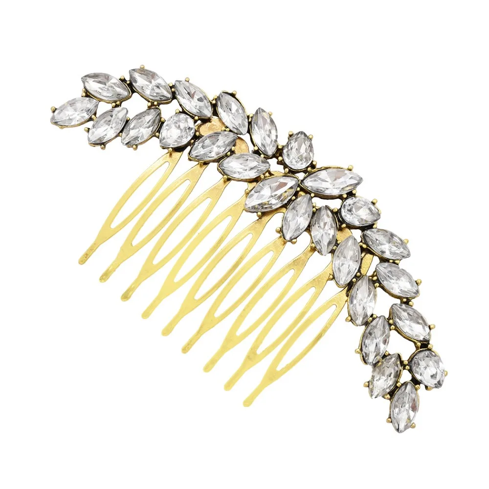 Baroque Gold Hair Combs for Women Bridal Crystal Leaf Flower Hairpins Headpiece Wedding Party Hair Jewelry Accessories
Baroque Gold Hair Combs for Women Bridal Crystal Leaf Flower Hairpins Headpiece Wedding Party Hair Jewelry Accessories