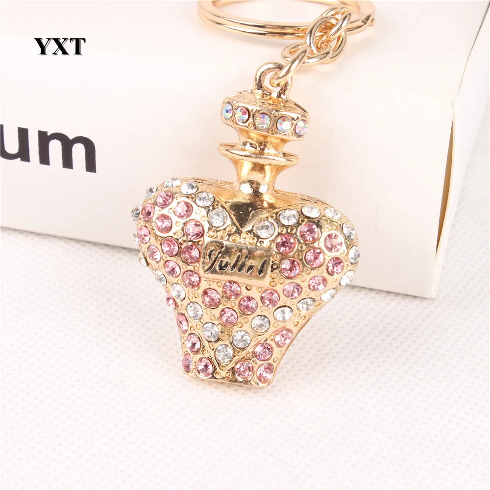 Perfume Bottle Pink Fashion Crystal Pendant Charm Purse Bag Car Key Keyring Keychain Party Wedding Women Girl Gift
Perfume Bottle Pink Fashion Crystal Pendant Charm Purse Bag Car Key Keyring Keychain Party Wedding Women Girl Gift