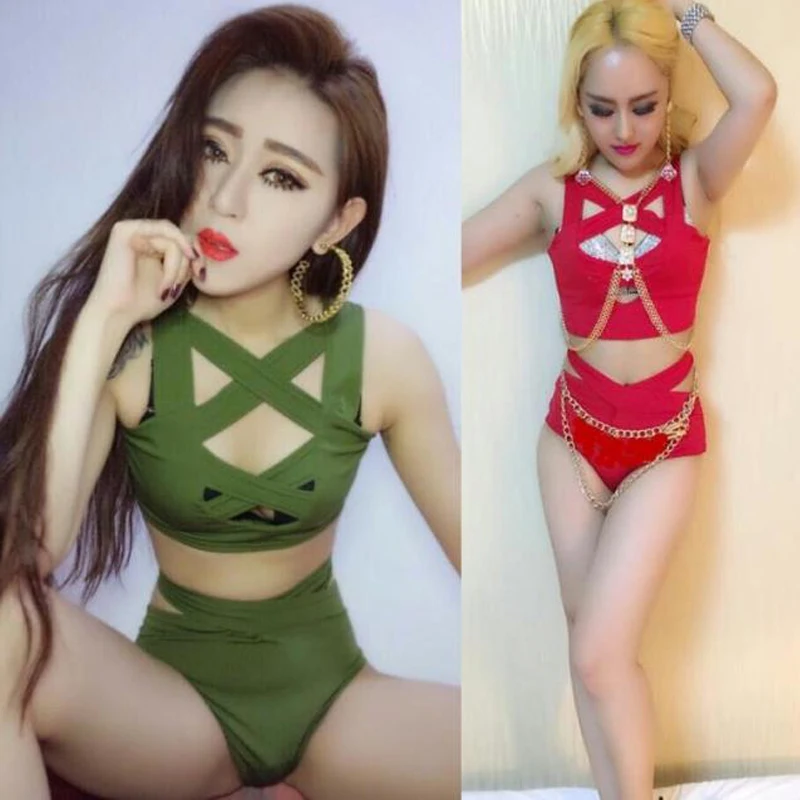 Nightclub Bar DJ DS Female Singer Jazz Dance Costume Hip Hop Street Dance Stage Performance Sexy Cross Split Set 2 Pcs DL3830
Nightclub Bar DJ DS Female Singer Jazz Dance Costume Hip Hop Street Dance Stage Performance Sexy Cross Split Set 2 Pcs DL3830