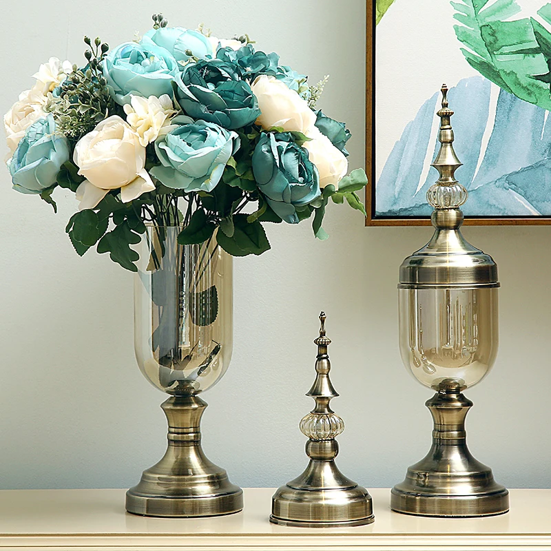 Europe Luxury Crystal Glass Vase Figurine Home Furnishing Craft Decoration Ornament Modern Classical American Flower Arrangement
Europe Luxury Crystal Glass Vase Figurine Home Furnishing Craft Decoration Ornament Modern Classical American Flower Arrangement