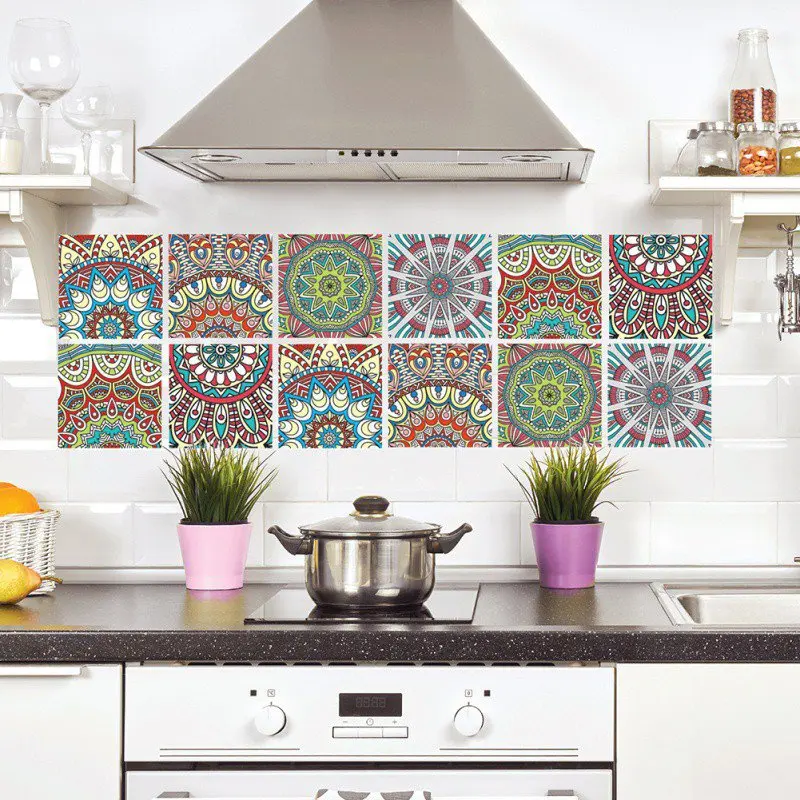 Марокканский стиль DIY мозаика настенная плитка стикер s линия талии наклейка