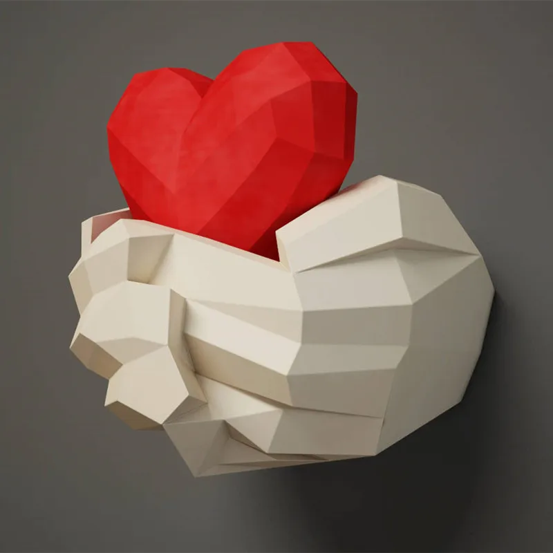 30min Complete DIY 3D Hands with Heart Paper Sculpture Papercraft Puzzle Toy Educational Paper Folding Model Toy Christmas Gift
30min Complete DIY 3D Hands with Heart Paper Sculpture Papercraft Puzzle Toy Educational Paper Folding Model Toy Christmas Gift